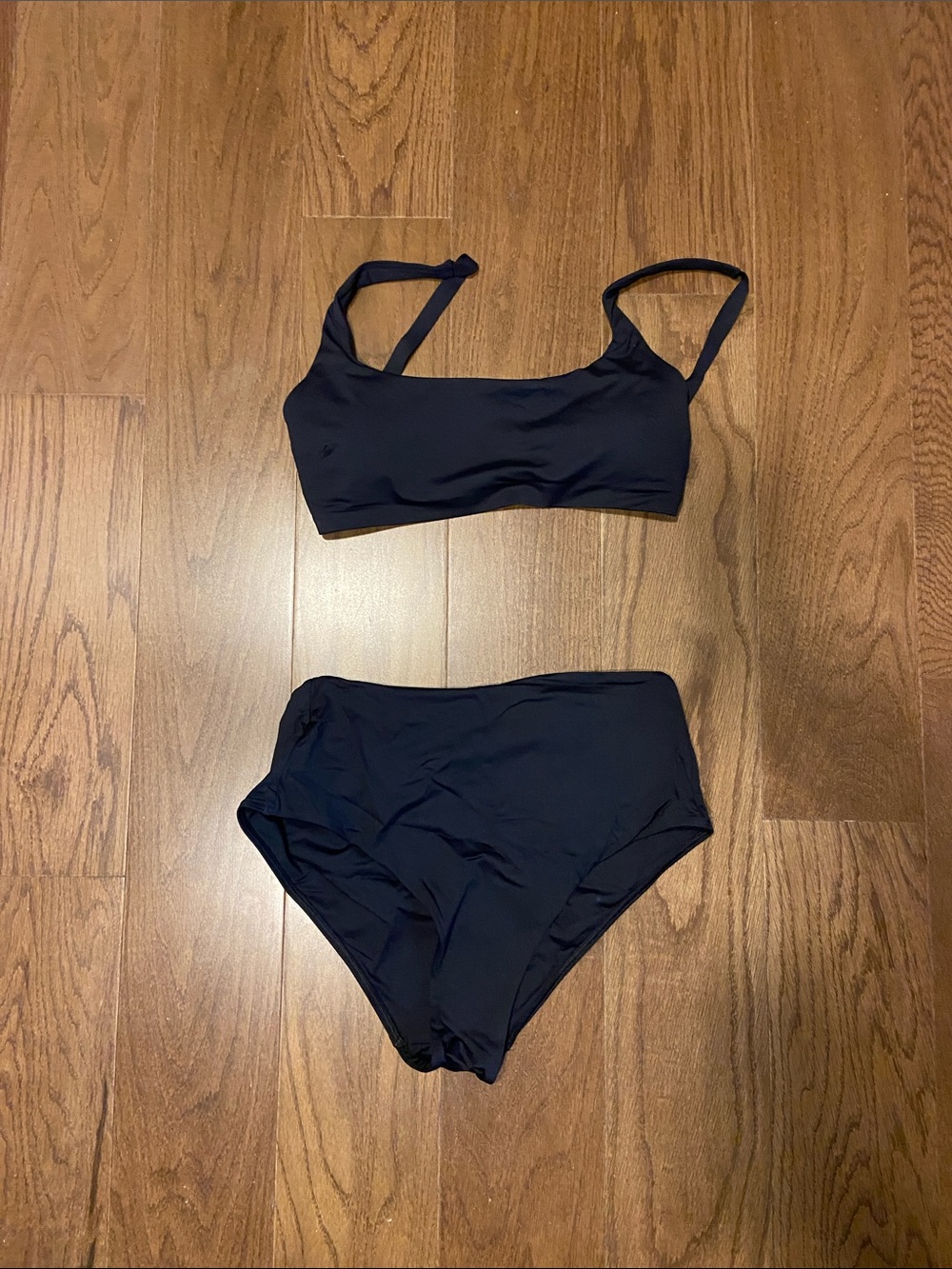 Everlane Women’s High-Waist Black Bikini Set